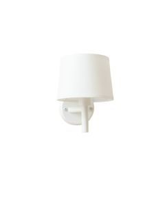 Holly Crossing Wall Sconce Mounted On A Plain Wall - White
