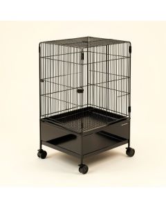 Fiscus 52.5 '' Steel Flat Top Travel Bird Cage With Wheels (synthetic illustration; no displayed measurements)