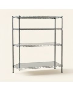 48 '' H X 30 '' W X 14 '' D 4 Shelf Wire Shelving Unit (synthetic illustration; no displayed measurements)