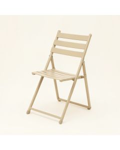 Holly Brook Folding Outdoor Chair - Beige (synthetic illustration; no displayed measurements)