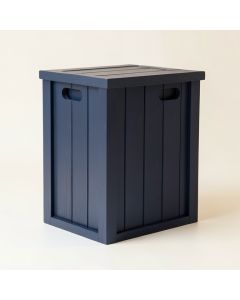 Alder Bridge Closed Outdoor Storage Box - Navy (synthetic illustration; no displayed measurements)