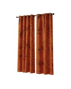 Ambesonne Leopard Print 2 Panel Curtain Set