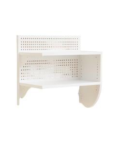 Pine Canyon Empty Wall-Mounted Tool Organizer Panel - White (synthetic illustration; no displayed measurements)