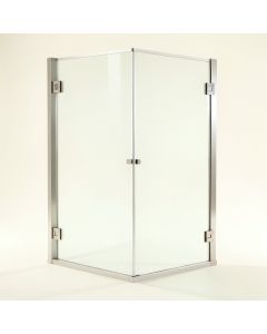 Flex 56-60 In . W X 72 In . H Semi-Frameless Pivot Shower Door (synthetic illustration; no displayed measurements)