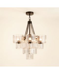 Bellefonte Shaded Tiered Chandelier - Beacon Collection (synthetic illustration; no displayed measurements)