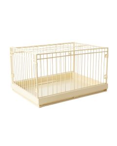 Linden Canyon Empty Furniture-Style Pet Crate - Cream