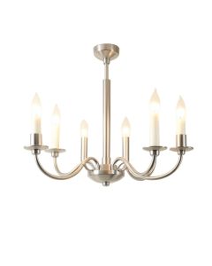 Junkins 6 - Light Candle Style Drum Chandelier (synthetic illustration; no displayed measurements)