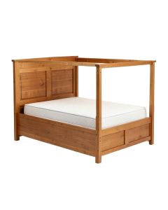 Audet Solid Wood Storage Murphy Bed With Mattress
