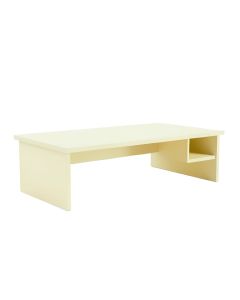 Hill Bend Desktop Monitor Riser - Cream (synthetic illustration; no displayed measurements)