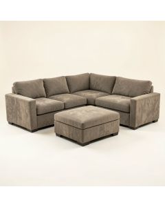 Makah 166 '' Wide Microfiber/Microsuede Left Hand Facing Modular Sectional With Ottoman (synthetic illustration; no displayed measurements)