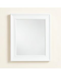 Vale Brook Framed Wall Mirror - White (synthetic illustration; no displayed measurements)