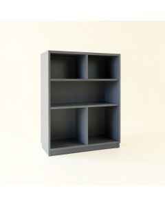 Flint Dell Freestanding Bookcase - Gray (synthetic illustration; no displayed measurements)