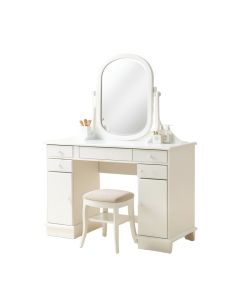 Cornelison Dressing Vanity Set With Stool And Mirror