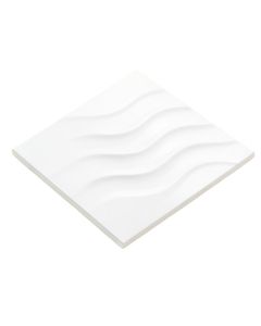 Ripple White Wavy 12 '' X 36 '' Ceramic Tile