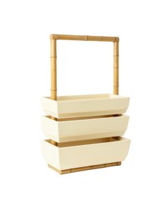 Spruce Crest Empty Vertical Garden Frame - Cream