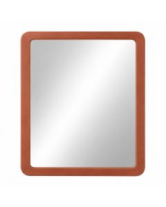 Maple Branch Framed Wall Mirror - Terracotta