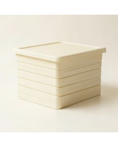 Ridge Brook Closed Outdoor Storage Box - Cream (synthetic illustration; no displayed measurements)
