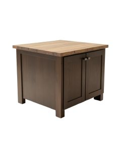 Elenna Ottawa Kitchen Island With Butcher Block Top