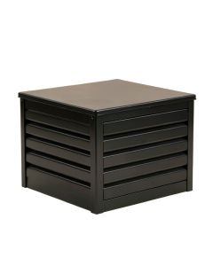 Dune Brook Closed Outdoor Storage Box - Black (synthetic illustration; no displayed measurements)
