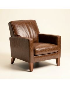 Egremont 41 '' Wide Split Grain Leather Armchair (synthetic illustration; no displayed measurements)