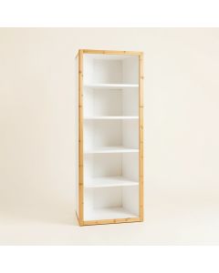 Meadow Bend Narrow Cubby Tower - White (synthetic illustration; no displayed measurements)