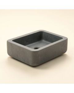 Vigo Matte Stone™ Rectangular Vessel Bathroom Sink (synthetic illustration; no displayed measurements)