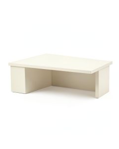 Dune Falls Desktop Monitor Riser - Ivory (synthetic illustration; no displayed measurements)