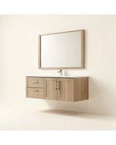 Altenburg 49 '' Wall-Mounted Single Bathroom Vanity Set (synthetic illustration; no displayed measurements)