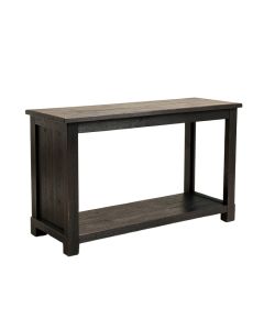 Galaz Console Table - Rustic Black