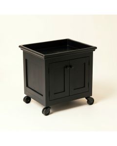 Lake Crest Empty Rolling Workshop Cart - Black (synthetic illustration; no displayed measurements)