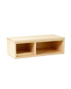 Alder Edge Shoe Storage Bench - Ivory