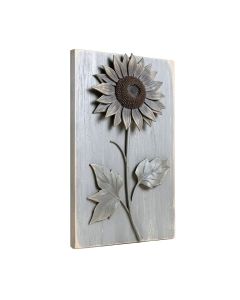 Tall Distressed Sunflower Welcome Sign Wall Décor