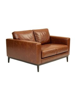 Obryant 88.5 '' Faux Leather Square Arm Sofa