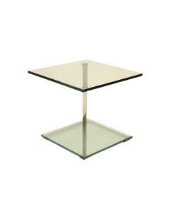 Bancroft Glass Top End Table (synthetic illustration; no displayed measurements)