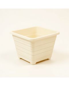 Ridge Crest Empty Raised Planter - Ivory (synthetic illustration; no displayed measurements)