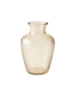 Ridge Arc Empty Decorative Vase - Beige