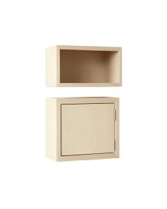 Slate Dell Wall-Mounted Entry Cabinet - Beige