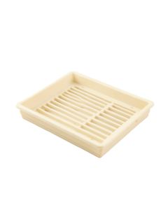Cedar Bend Empty Under-Desk Cable Tray - Ivory (synthetic illustration; no displayed measurements)