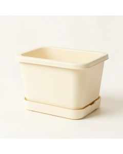 Glen Branch Empty Raised Planter - Cream (synthetic illustration; no displayed measurements)