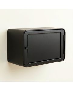 Maple Bluff Wall-Mounted Entry Cabinet - Black (synthetic illustration; no displayed measurements)