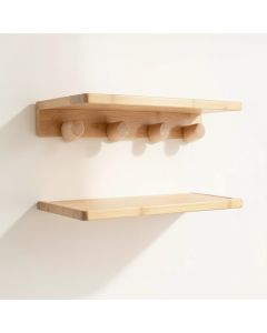 River Brook Wall-Mounted Entryway Organizer Shelf - Beige (synthetic illustration; no displayed measurements)