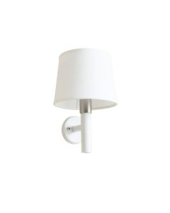 Lake Dale Wall Sconce Mounted On A Plain Wall - White