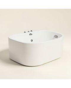 55 '' X 32 '' Freestanding Soaking Acrylic Bathtub (synthetic illustration; no displayed measurements)