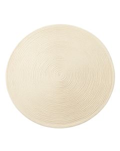 Olive Branch Round Area Rug - Cream (synthetic illustration; no displayed measurements)