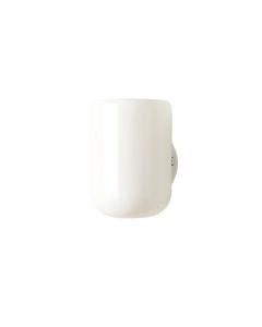 Juniper Dale Wall Sconce Mounted On A Plain Wall - White