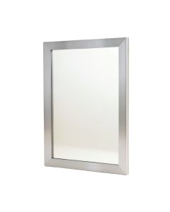 Brushed Nickel Aluminum Full Body Modern And Contemporary Wall Mirror