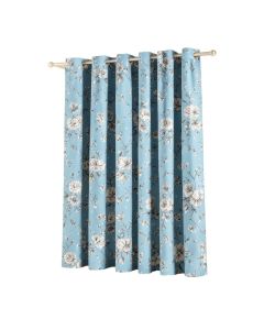 100 % Cotton Floral Thermal Grommet Curtains Panels