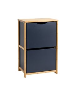 Field Dell Freestanding Pull-Out Hamper Cabinet - Navy (synthetic illustration; no displayed measurements)