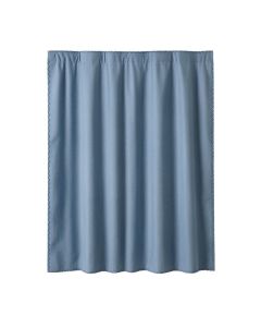 Shore Crossing Shower Curtain Hanging Flat From A Plain Rod - Blue (synthetic illustration; no displayed measurements)