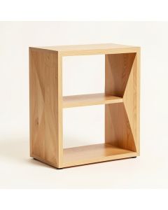 Geometric Bookcase (synthetic illustration; no displayed measurements)